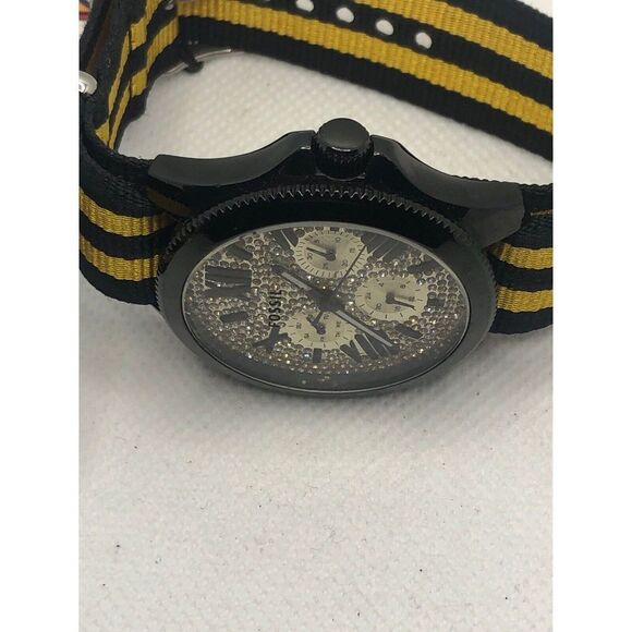 Fossil AM4592 Women's Multicolor Stap Analog Gold Dial Quartz Genuine Watch CM15 - Picture 6 of 9